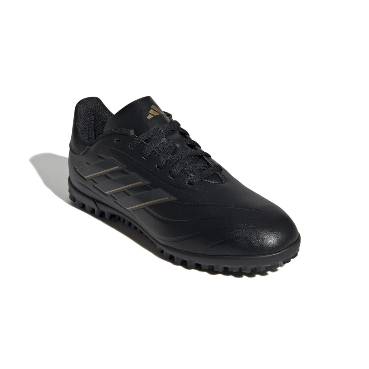 Children Unisex Shoes Adidas Kids Copa Pure 2 Club Turf J Little Kid/big Kid Black/Carbon/Gold Metallic