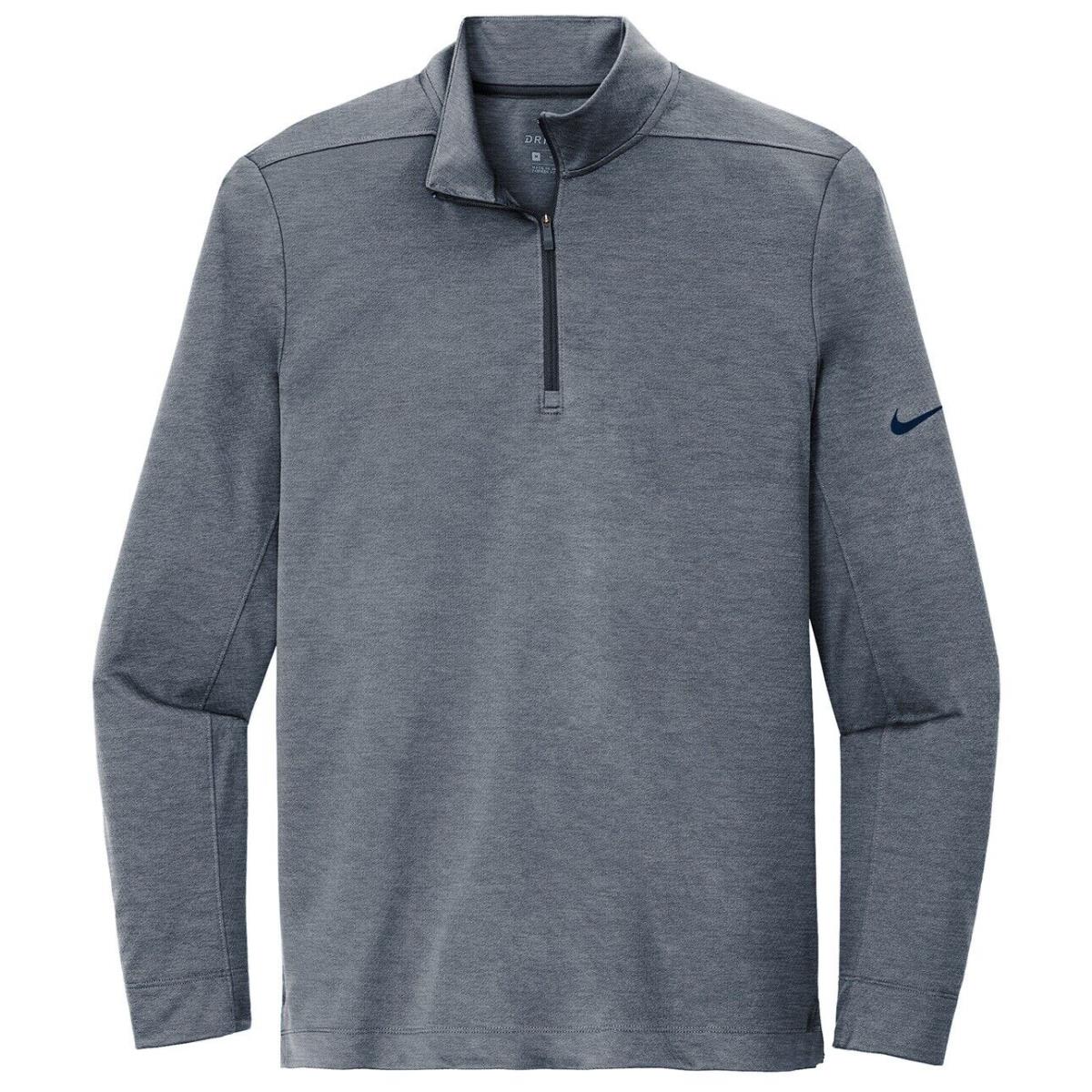 Men Nike Dri-fit 1/2 Zip Pullover Lightweight Side Vents Cadet Collar XS-4XL XS