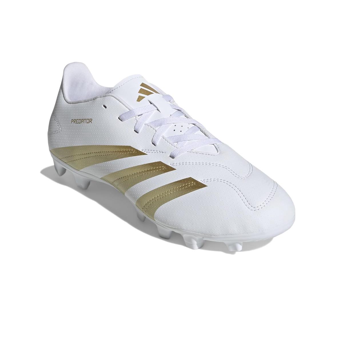 Man`s Shoes Adidas Predator Club Football Boots Flexible Ground - Black/Carbon/Gold Metallic