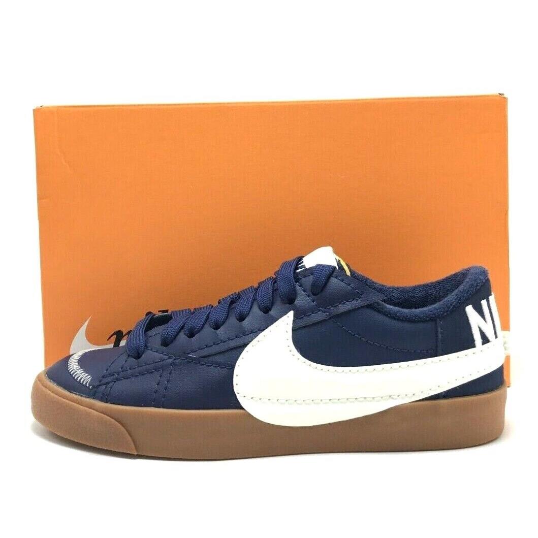 Men Nike Blazer Low `77 Jumbo Wntr Midnight Navy/sail DR9865 400 - Blue