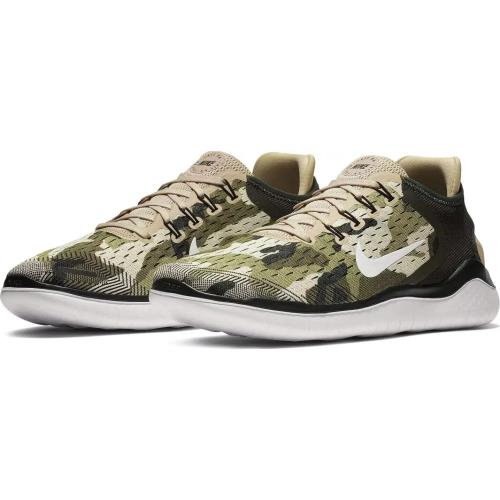 Nike Free RN 2018 Gpx Mens Sizes Camo Running Shoes Sequoia AT9976-301 - Multicolor, Manufacturer: Sequoia/White-White