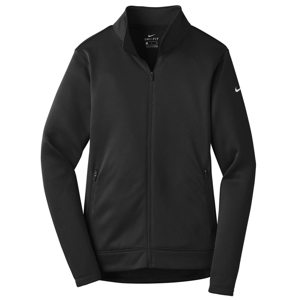 Ladies Nike Wicking Therma Fit Fleece Full Zip Athletic Jacket Pockets S-2XL