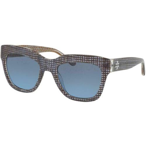 Tory Burch Women`s Navy Squared Cat Eye Sunglasses - TY7126 17398F 53