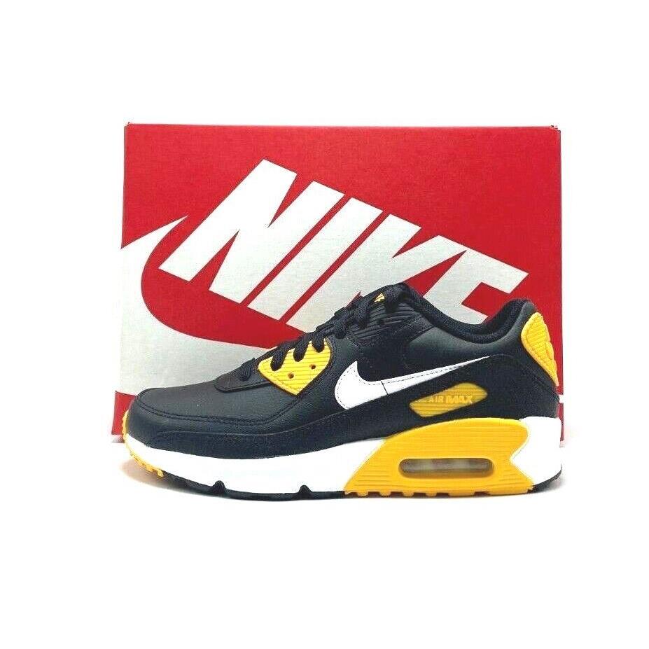 Youth Grade-school Boy Nike Air Max 90 Ltr GS Black/yellow CD6864 026