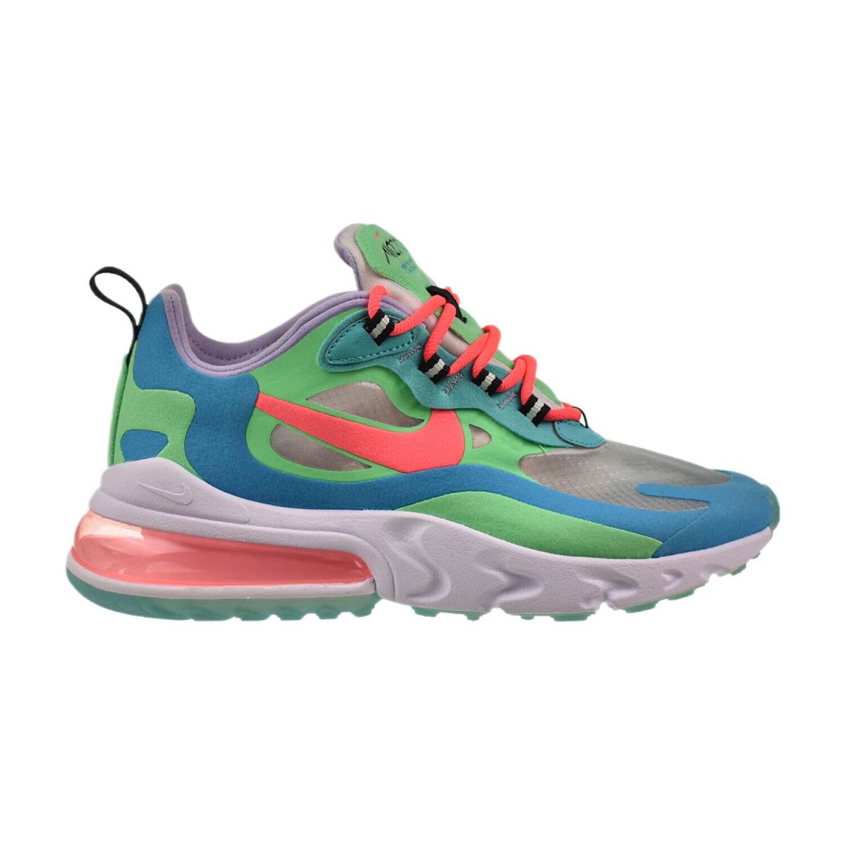 Nike Air Max 270 React Psychedelic Movement Women`s Shoes Electro Green-lagoon - Electro Green-Blue Lagoon