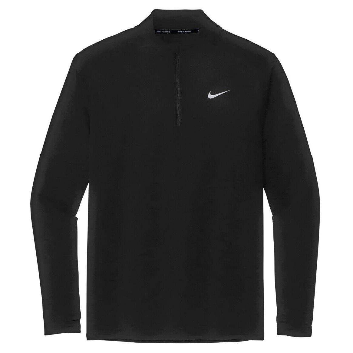 Men`s Nike Dri-fit Sustainable 1/2 Zip Pullover Thumbholes Drop Tail S-3XL
