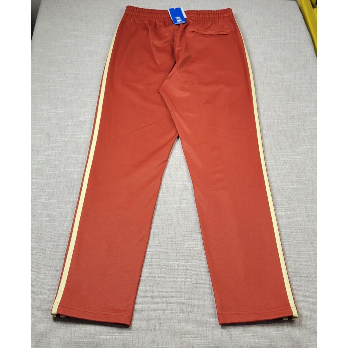 Adidas Colombia Beckenbauer Track Pants Small Mens Tribe Orange Yellow Slim Fit