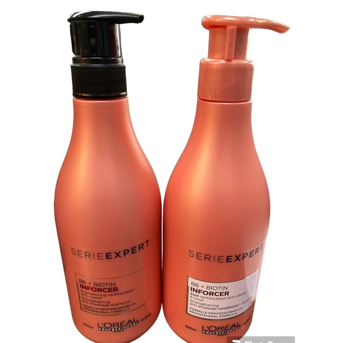 L`oreal Serie Expert Inforcer B6 + Shampoo Conditioner 16.9 oz Duo Limited