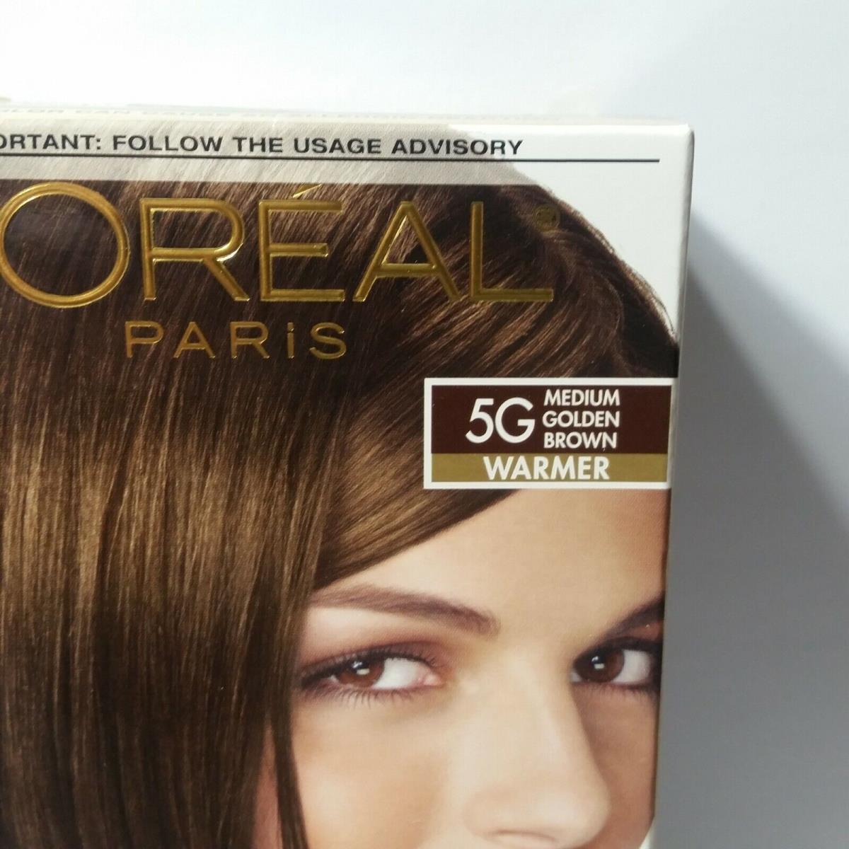 Loreal Superior Preference 5G Hair Color 5 Boxes Medium Golden Brown