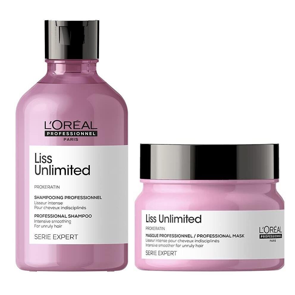 L`oreal Professionnel Serie Expert Liss Unlimited Shampoo Masque 300ml / 250ml