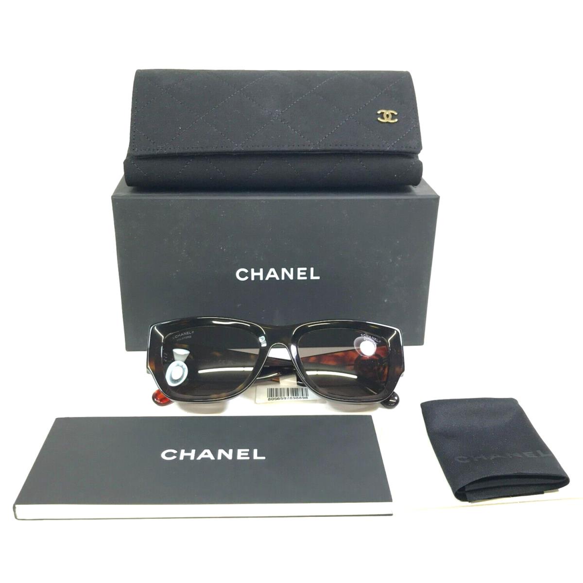 Chanel Sunglasses 5507 c.714/83 Tortoise Cat Eye Frames w/ Gray Lenses 54-19-140