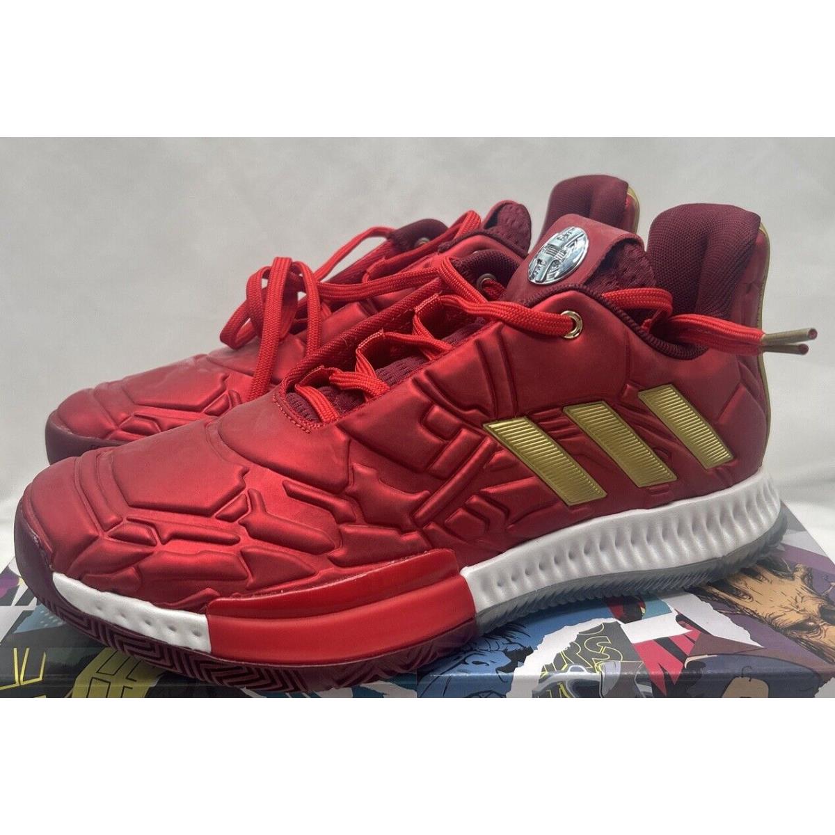 Adidas Marvel Harden Vol. 3 Ironman Red Silver Gold Ice EG2626 Youth Size hot 4