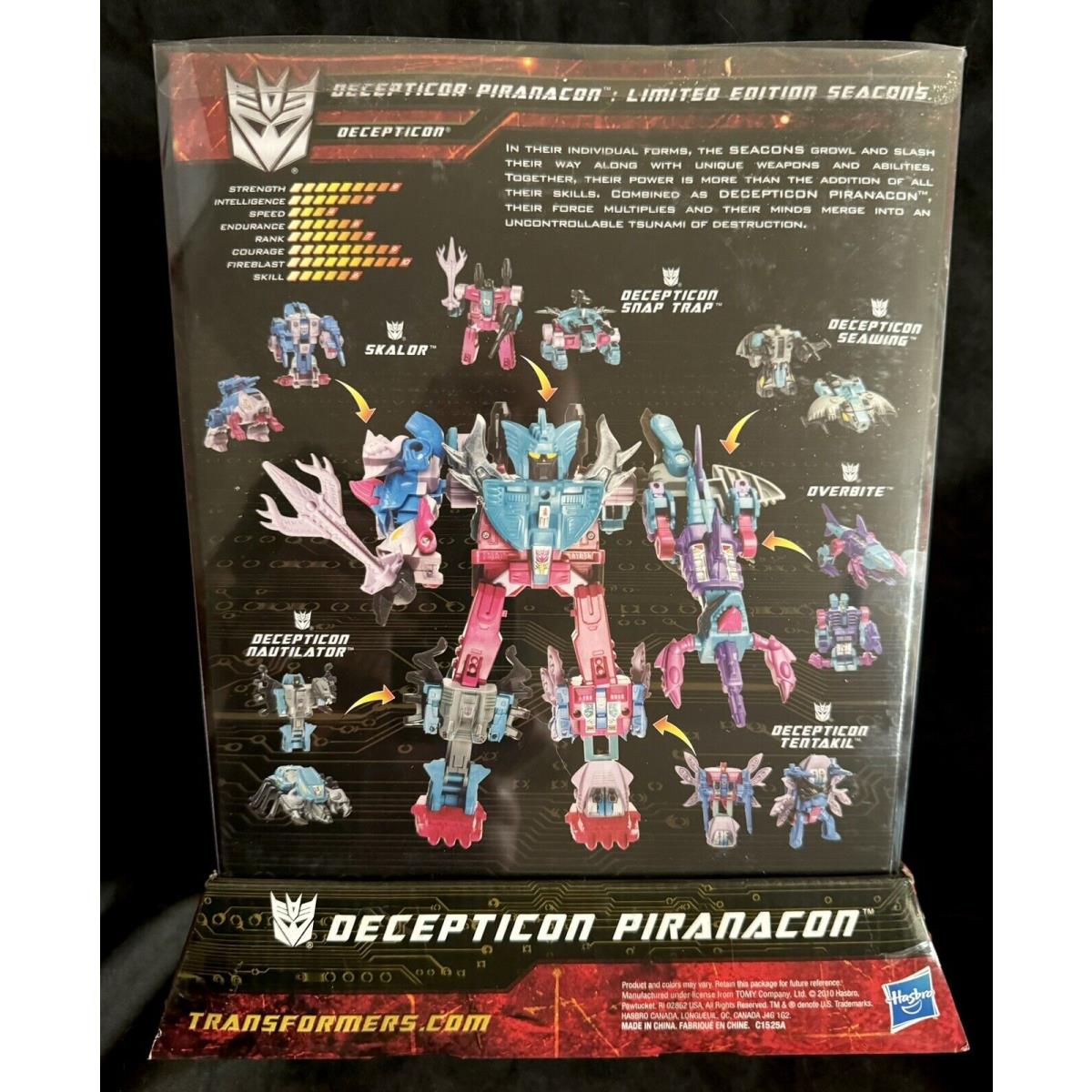 Piranacon Transformers Limited Edition Seacons G1 Big Bad Toy Store Exclusive