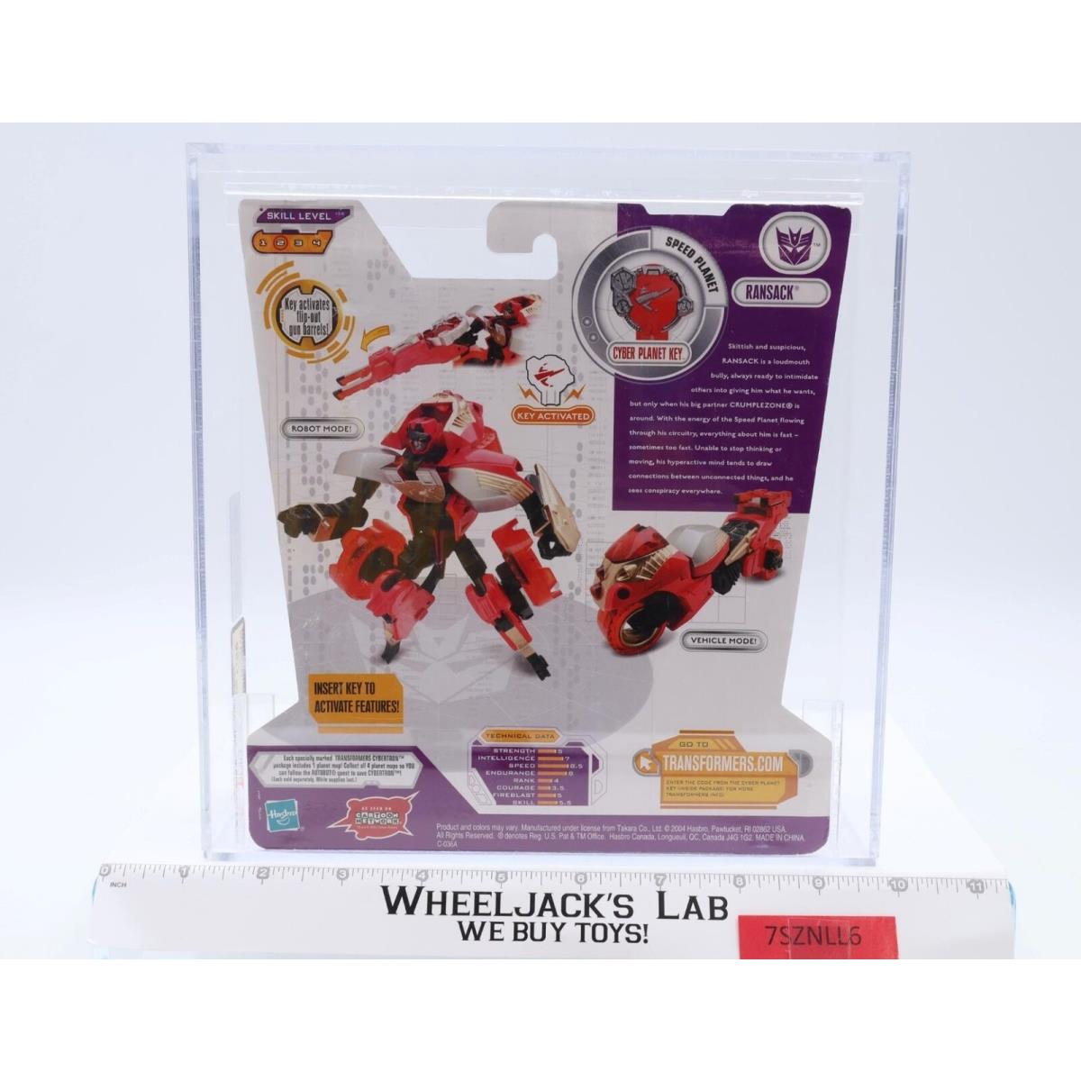 Ransack Scout Class Afa Graded U85 Transformers Cybertron 2005 Hasbro