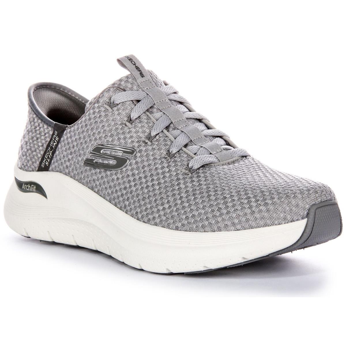 Skechers Arch Fit 2.0 - Look Ahead Knit Upper Vegan Mens Sneaker Grey US 6 - 13