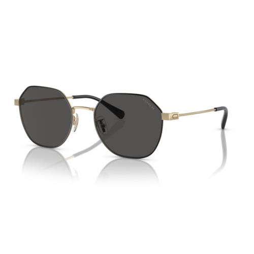 Coach Men`s 54mm Light Gold Satin Color Sunglasses HC7155-900587-54