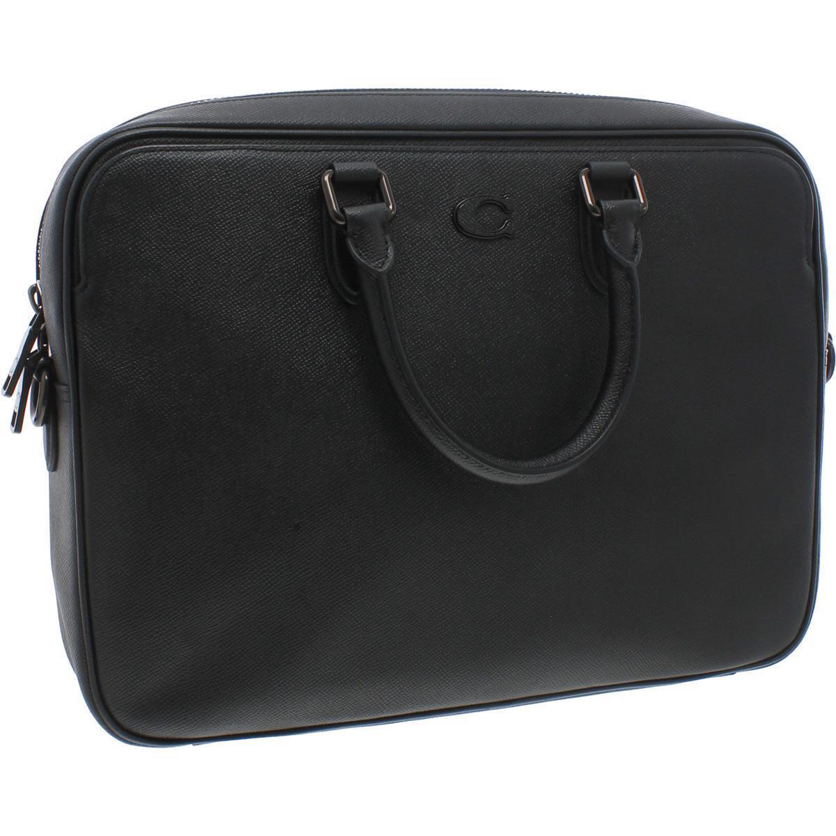 Coach Mens Gotham Black Leather Convertible Briefcase Shoulder Bag O/s Bhfo 3257