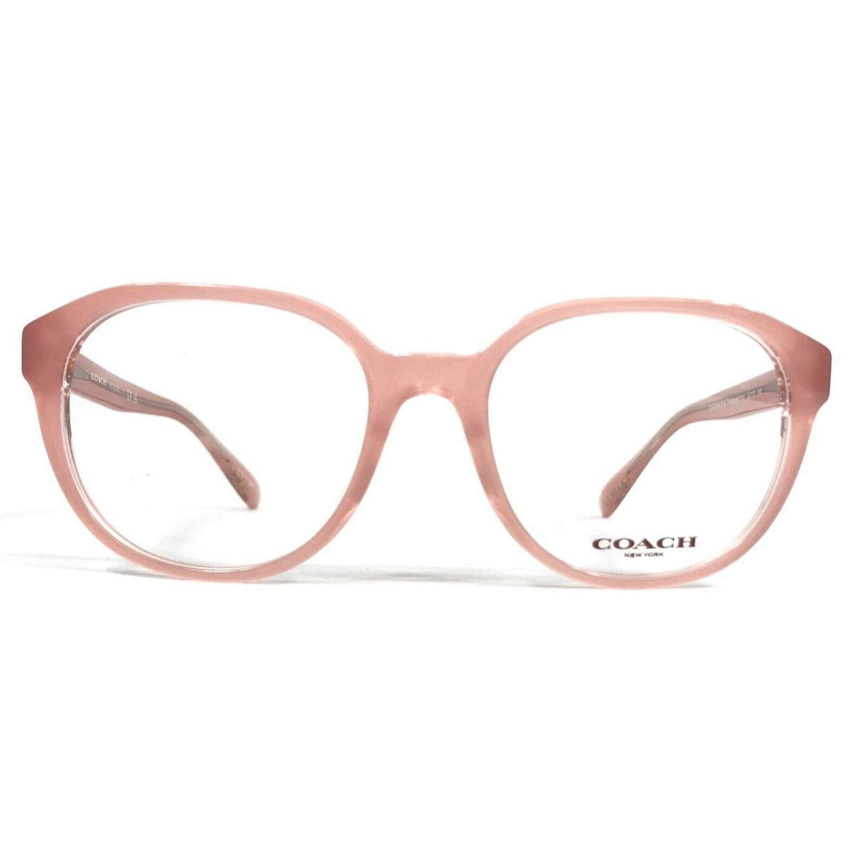 Coach Eyeglasses Frames HC8209U 5743 Transparent Pink Square Full Rim 52-18-140