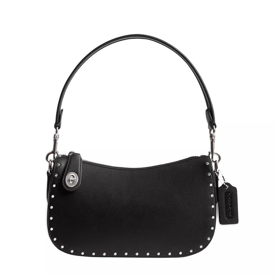 Coach Rivets with Swinger Leather Bag Lh/black