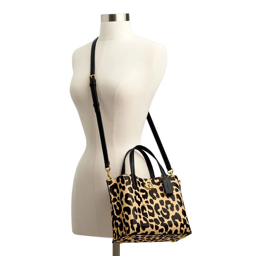 Coach Willow 24 Leopard-print Tote Bag