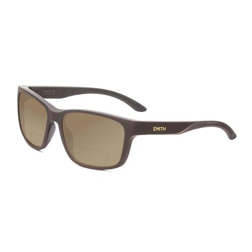Smith Basecamp Unisex Polarized Bi-focal Sunglasses in Gravy Grey 58mm 41 Option Brown