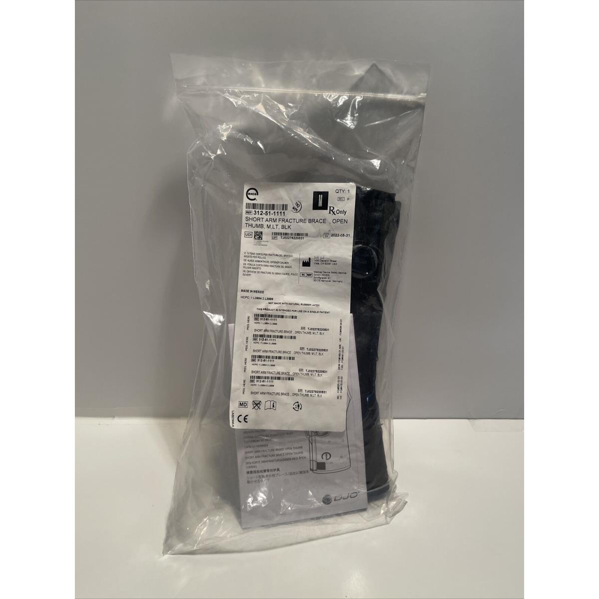 Exos 312-51-1111 Short Arm Fracture Brace