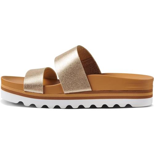 Reef Womens Cushion Vista Hi Sandal Champagne