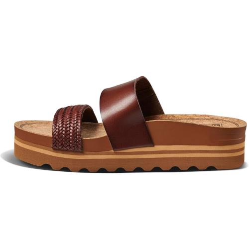 Reef Womens Cushion Vista Hi Sandal Chocolate