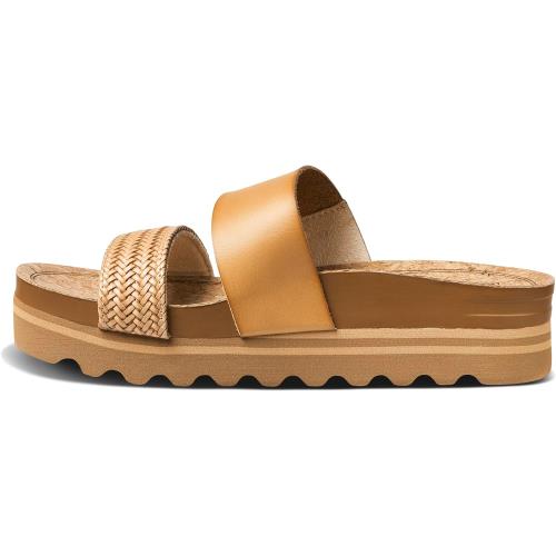 Reef Womens Cushion Vista Hi Sandal Natural Braid