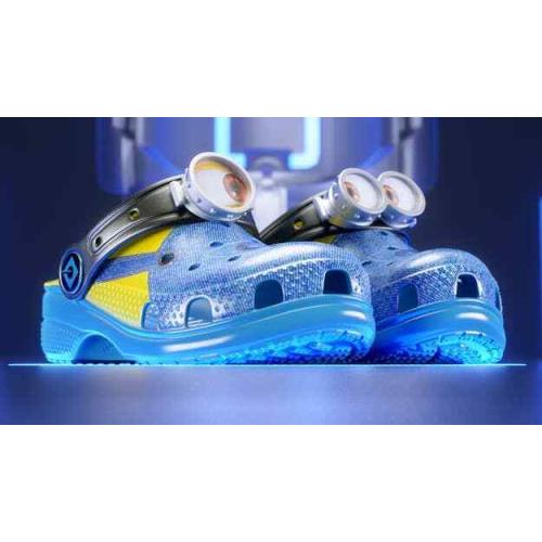 Crocs Despicable Me Classic Clogs Men`s Crocs X Minions Colab Blue Shoes