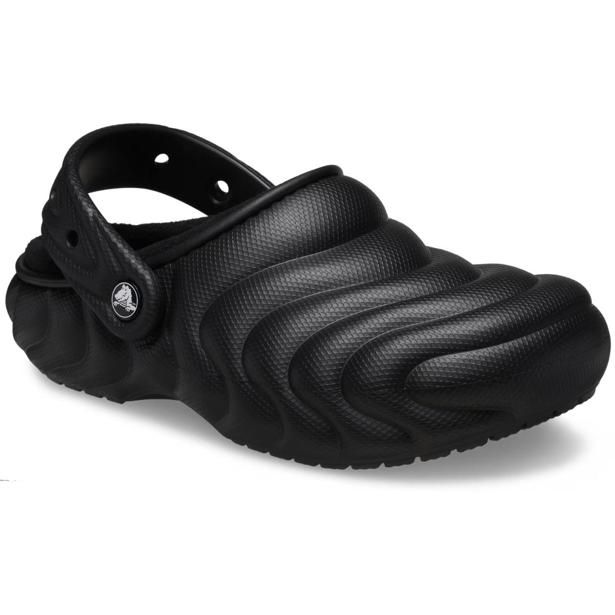 Crocs Classic Lined Overpuff Clogs Women`s Crocs Black Sandals Shoes