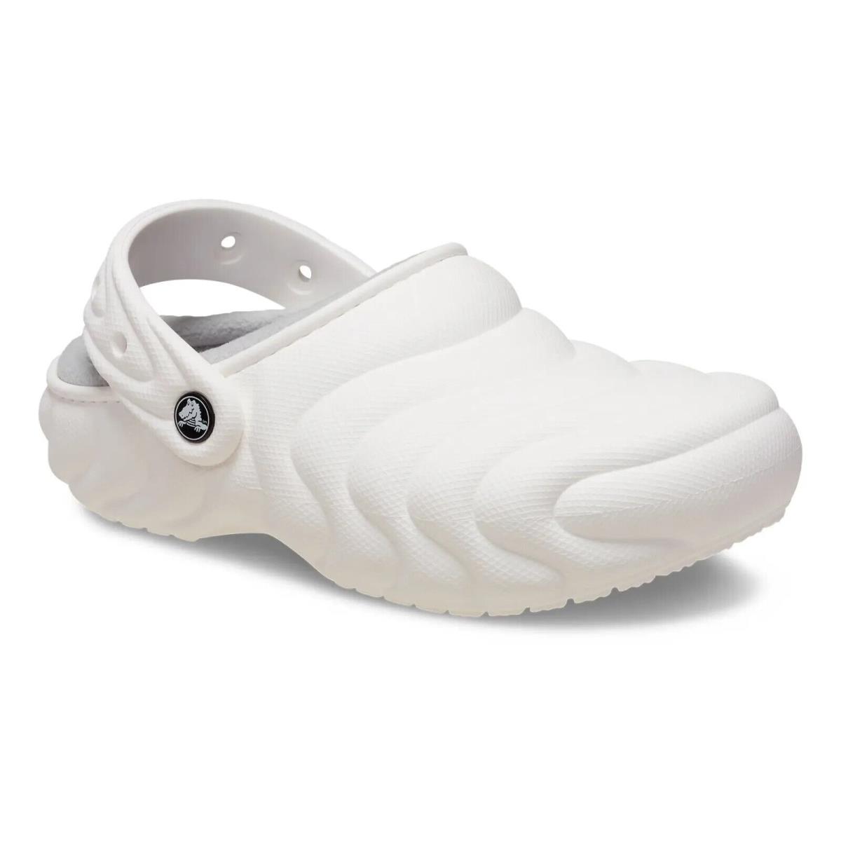 Crocs Classic Lined Overpuff Clogs Crocs White Shoes