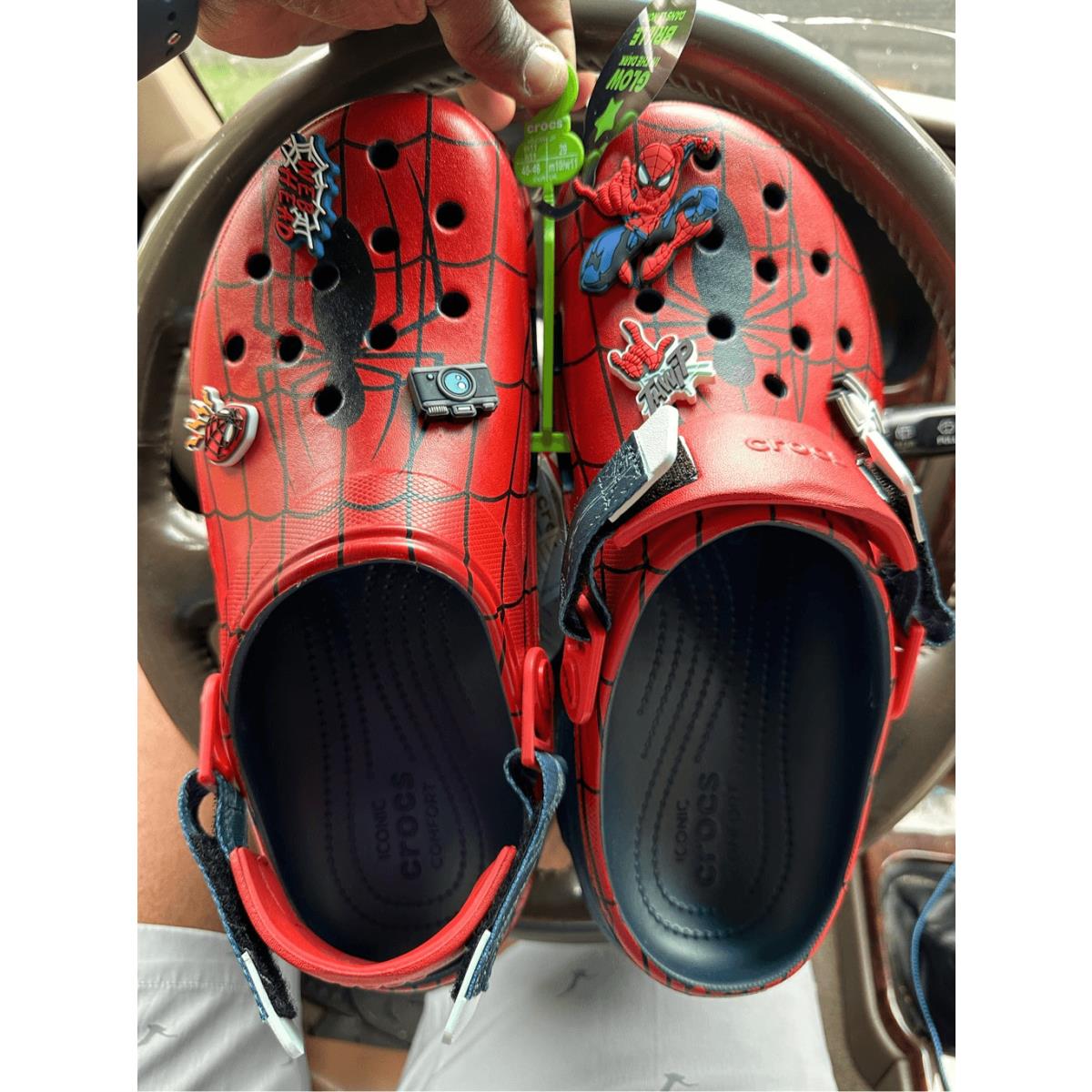 Crocs X Spiderman All Terrain Clog Men`s Size 11 Exclusive Edition Shoes