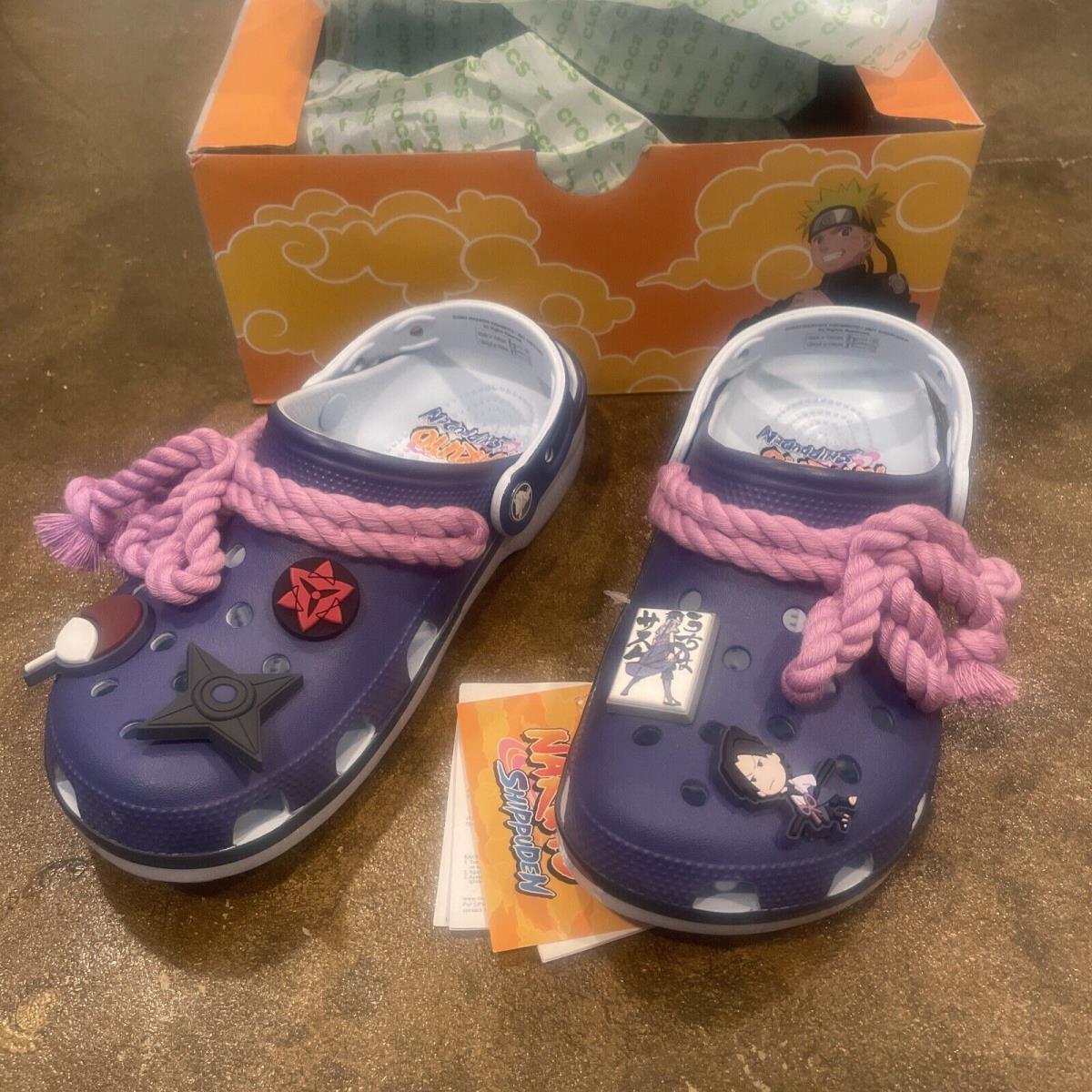 Crocs x Naruto Shippuden - Sasuke Uchiha US Women Size 8