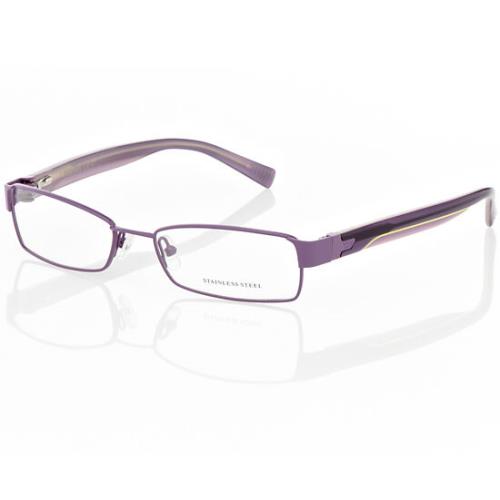 Diesel Women`s Violet Plastic Frame with Clear Lens Case Cleaning Cloth