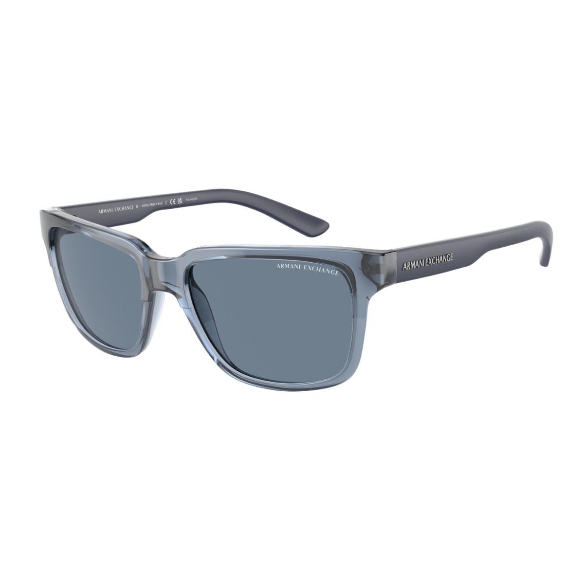 Armani Exchange Sunglasses 0AX4026S 82782V Blue Frame Blue Lens 56MM