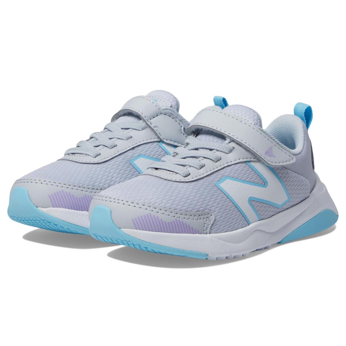 New Balance Kids Dynasoft 545 Bungee Lace with Top Strap Little Kid - Granite/Lilac Glo