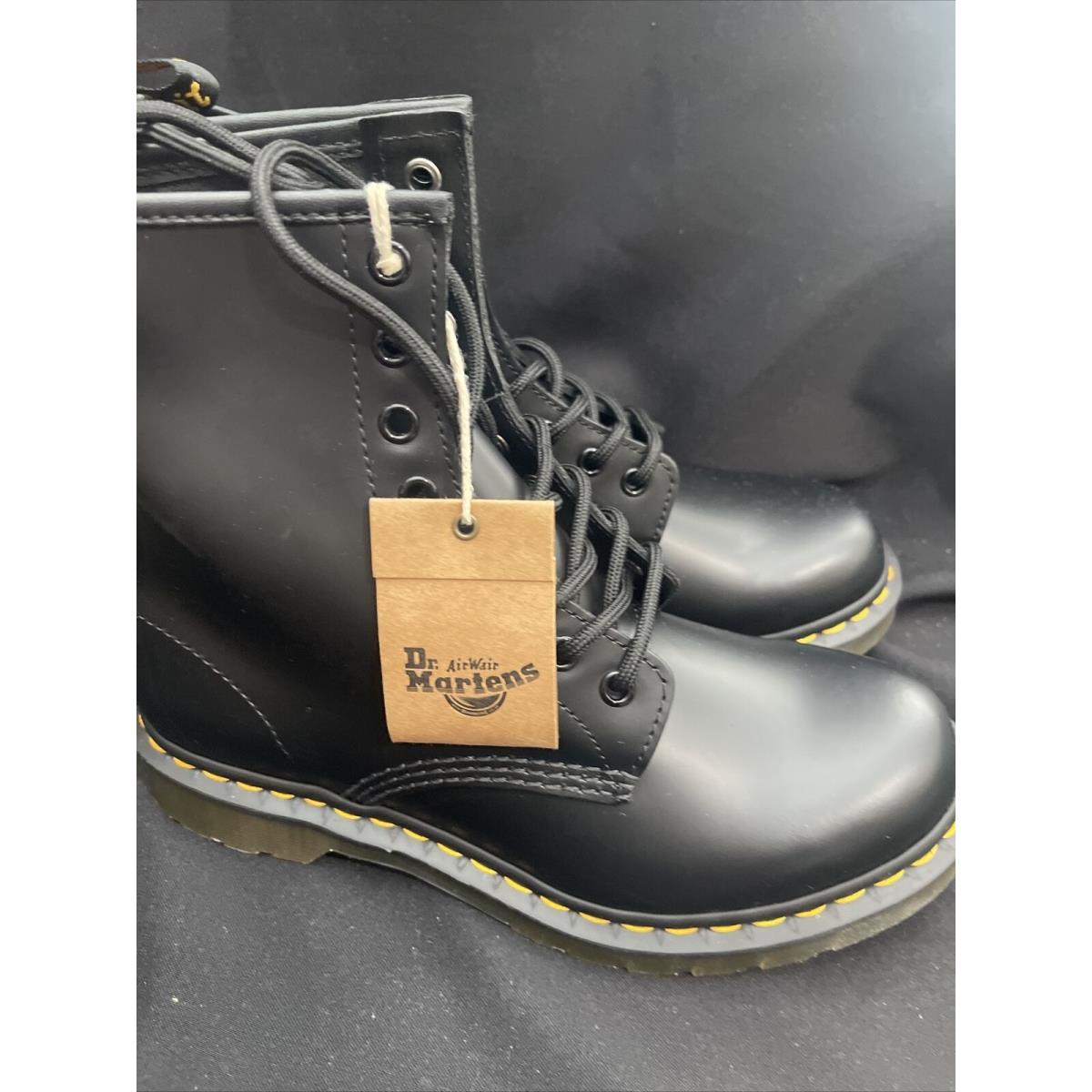 Dr. Martens 1460W Leather Women`s Boots 8 US - Black Uk 6 11821006 ab21