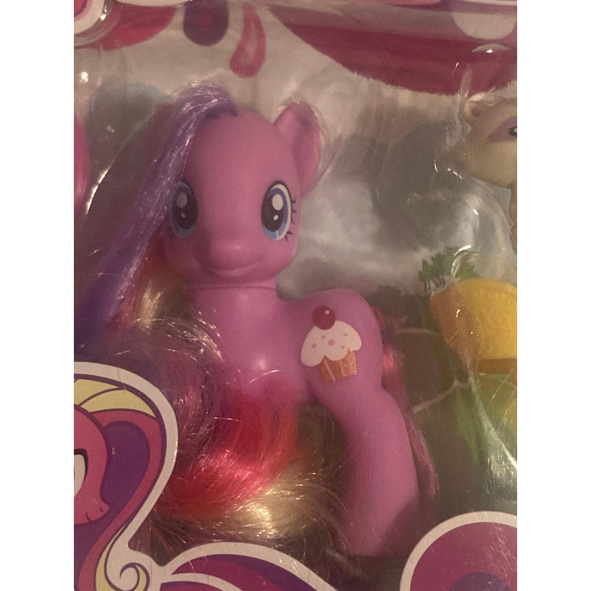 My Little Pony 3 Nip Cupcake Sugarcup G4 w Raccoon Friend