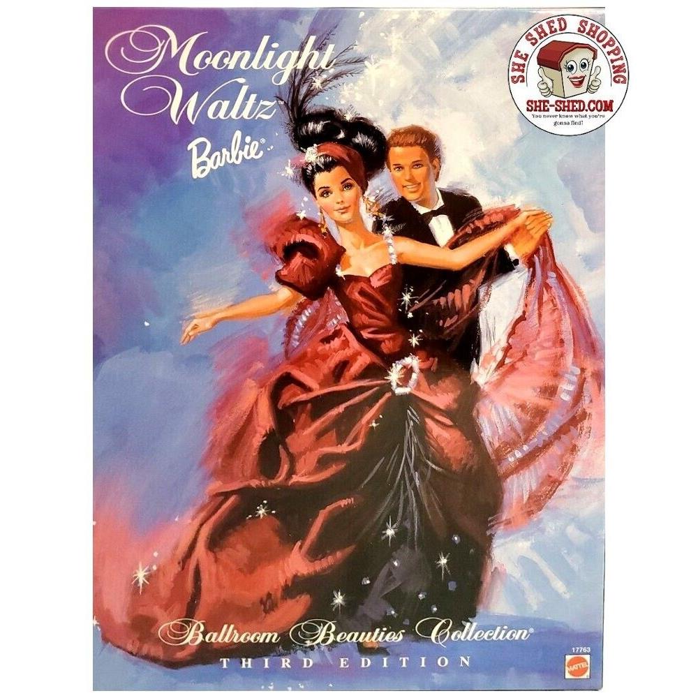 Ballroom Beauties Moonlight Waltz Barbie 17763 Mattel 1997 Brunette Barbie