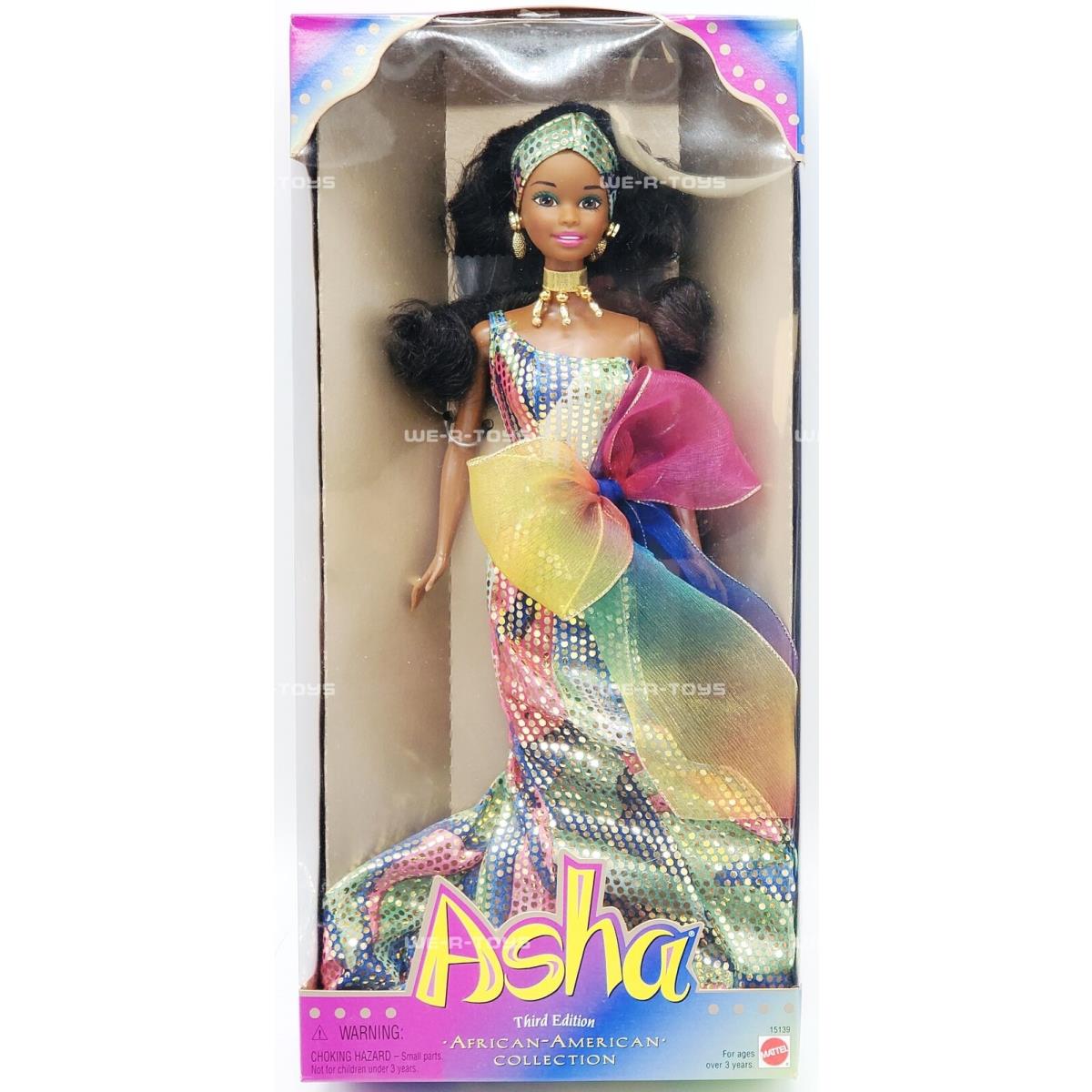 Asha Doll African American Collection Third Edition 1995 Mattel No 15139