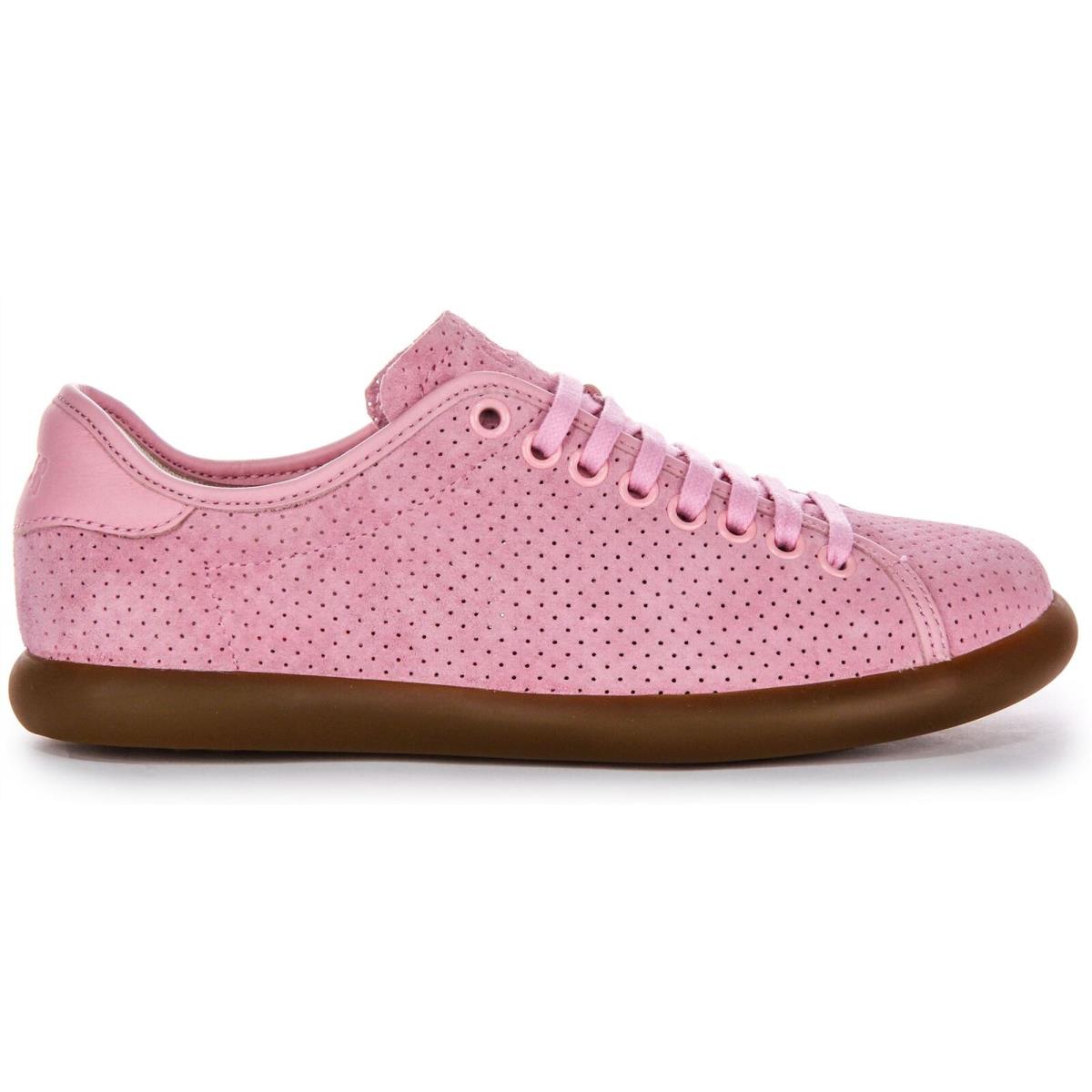 Camper Pelotas Soller Perforated Dyed Leather Womens Sneakers Pink US 5 - 11