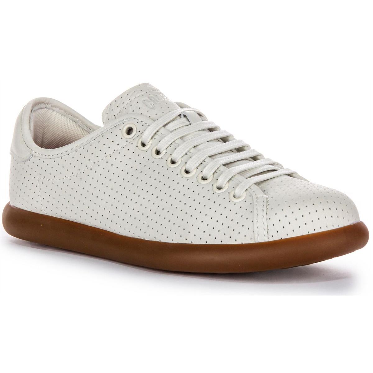 Camper Pelotas Soller Perforated Non-dyed Womens Sneakers White US 5 - 11 - WHITE