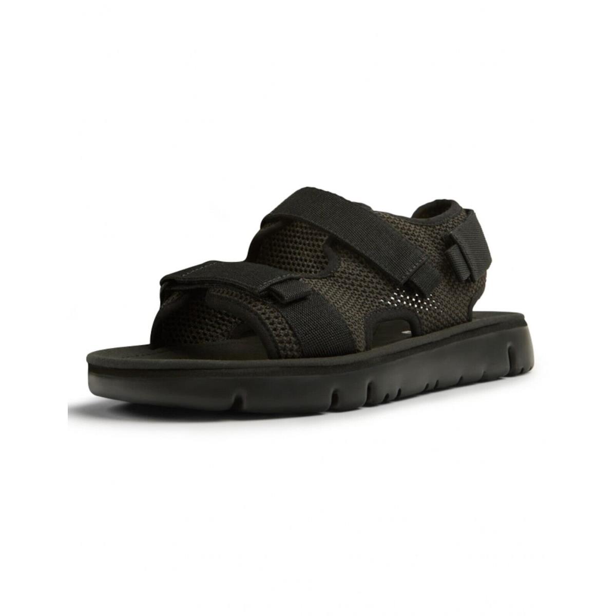 Camper Men`s Oruga Open Toe Mesh Sandals Black Size 40