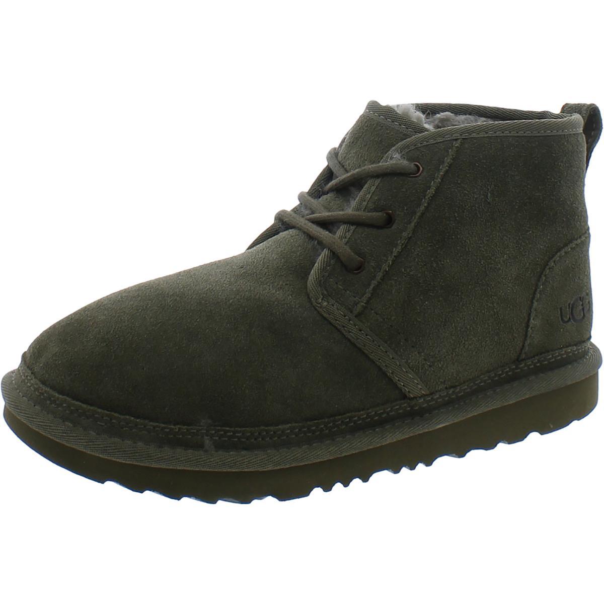 Ugg Girls Neumel lI Water Resistant Wool Blend Flat Ankle Boots Shoes Bhfo 4261 - Green