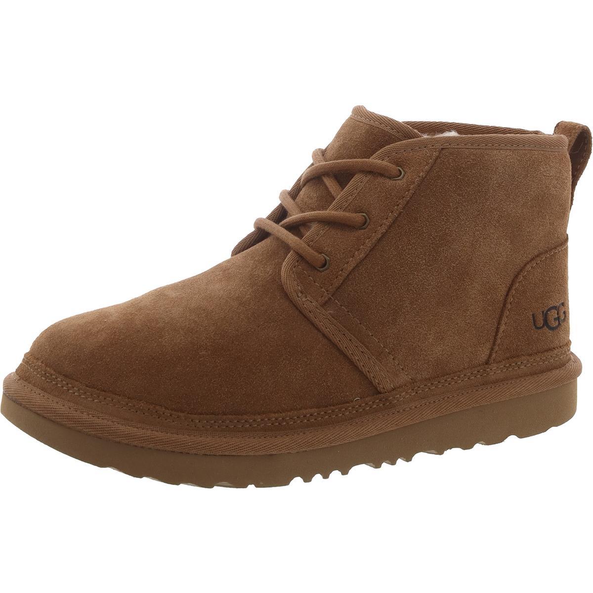 Ugg Girls Neumel lI Water Resistant Wool Blend Flat Ankle Boots Shoes Bhfo 4261 Chestnut