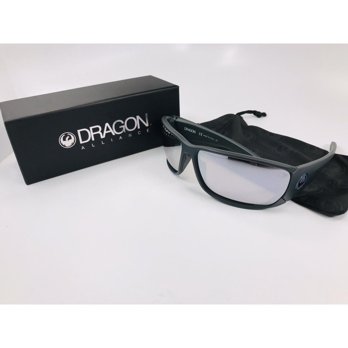 Dragon Matte Magnet Grey Tow IN Ion 036 Sunglasses with Silver Ion Lenses