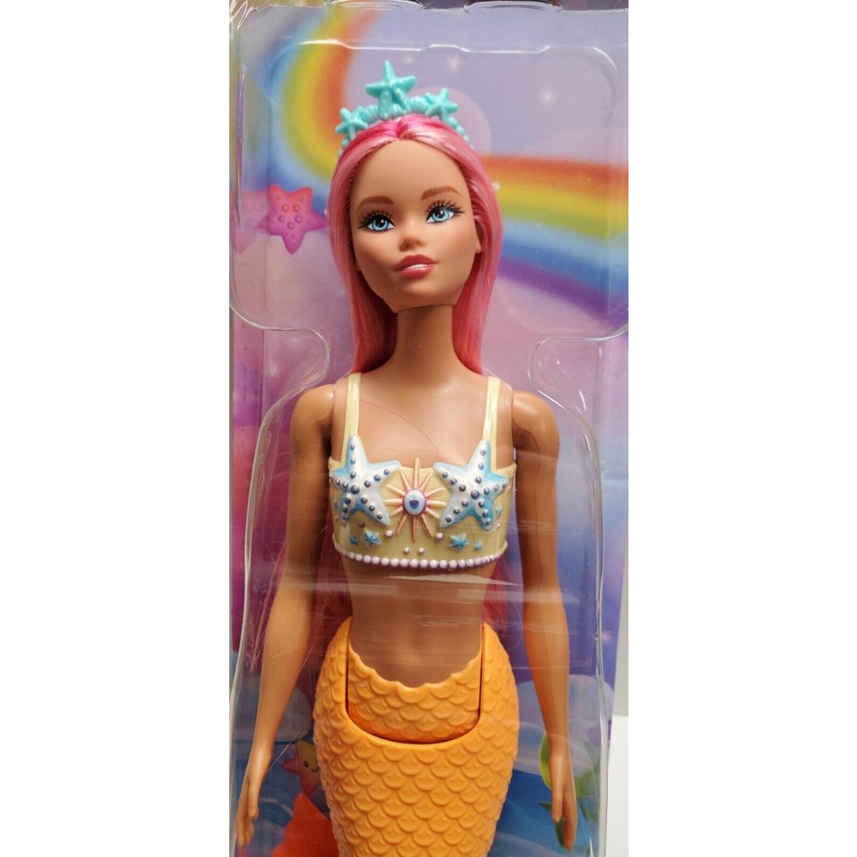 2023 Mattel Barbie Mermaid Orange Color with Blue Tiara