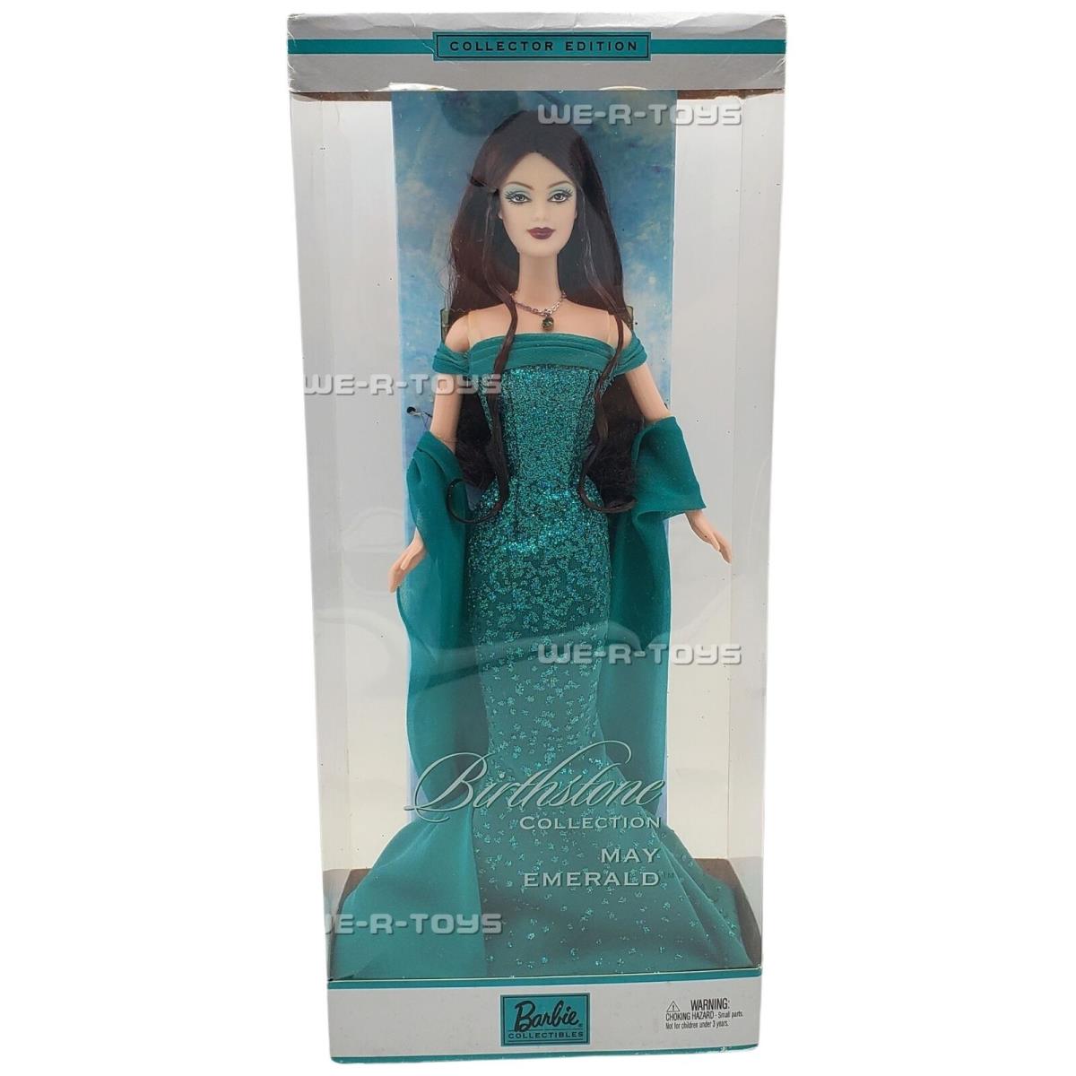 Barbie Birthstone Collection May Emerald Doll B3413 Mattel 2002 Nrfb