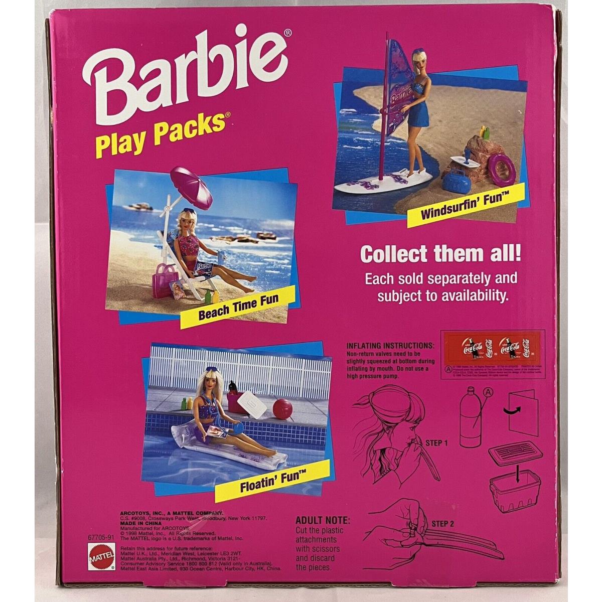 Vintage Mattel 1997 Barbie Pearl Beach Floating Fun Accessories